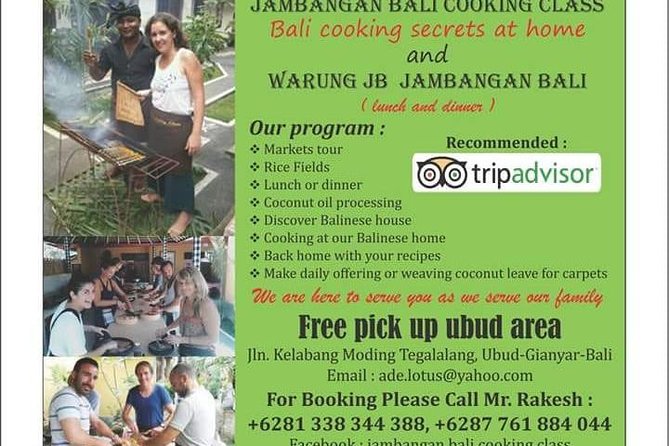 Jambangan Bali Cooking Class - The Authentic Balinese Cooking Experience